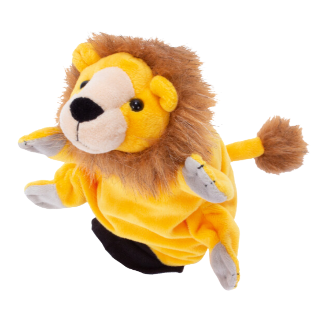 Marioneta de mano figura León