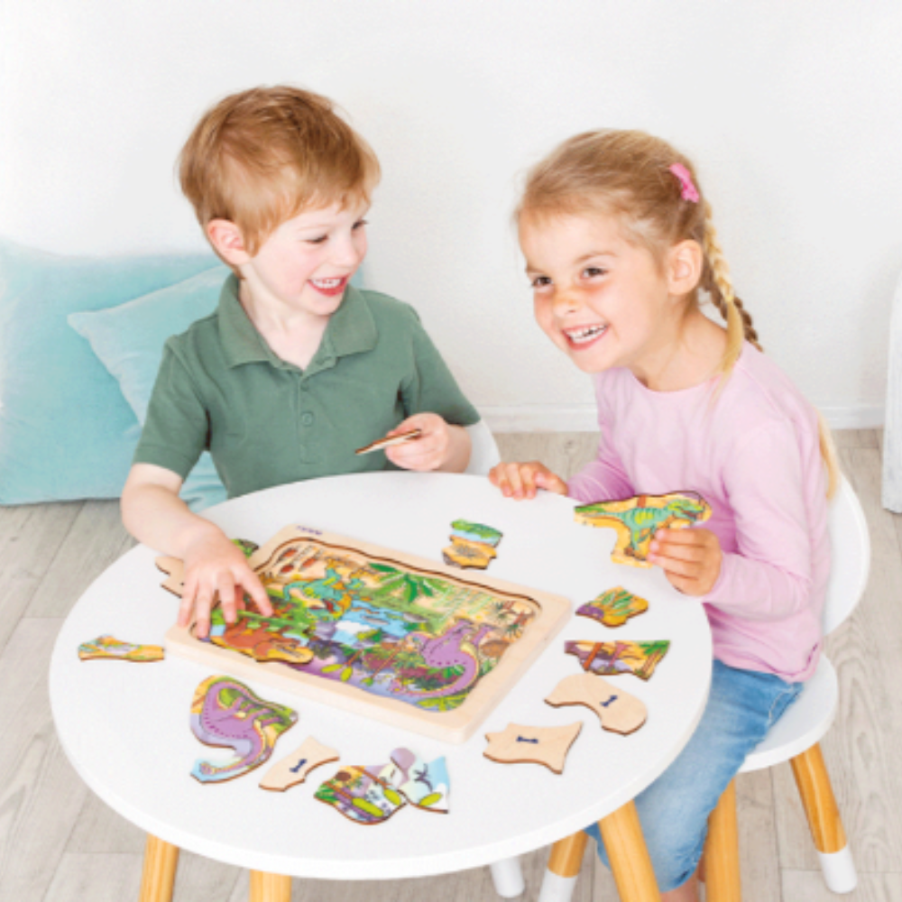 Rompecabezas de capas Dinosaurios