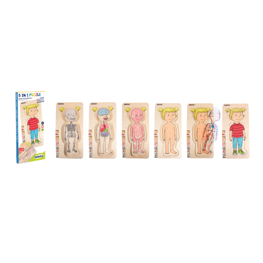 Rompecabezas del cuerpo humano niña