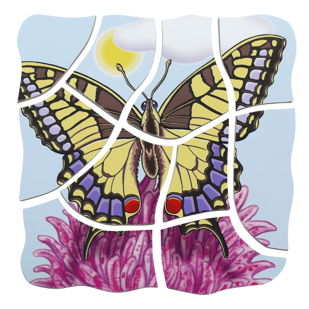 Rompecabezas del ciclo de vida de una mariposa