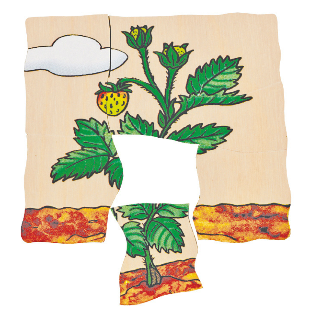 Rompecabezas de las diferentes fases de la fresa