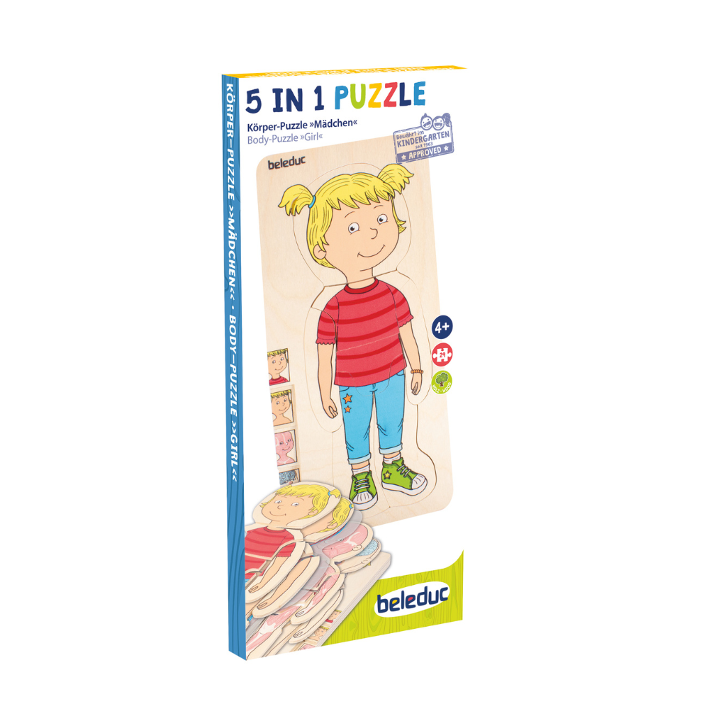Rompecabezas del cuerpo humano niña