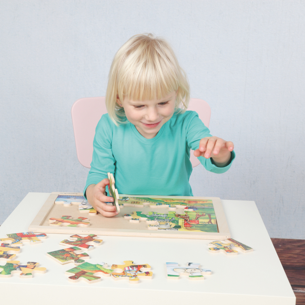 Rompecabezas de marco zoologico