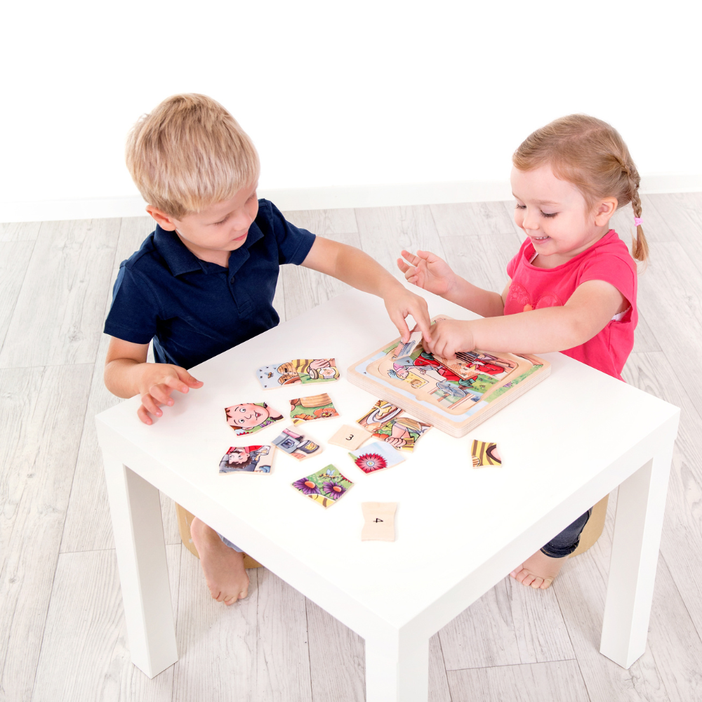 Rompecabezas de capas Miel