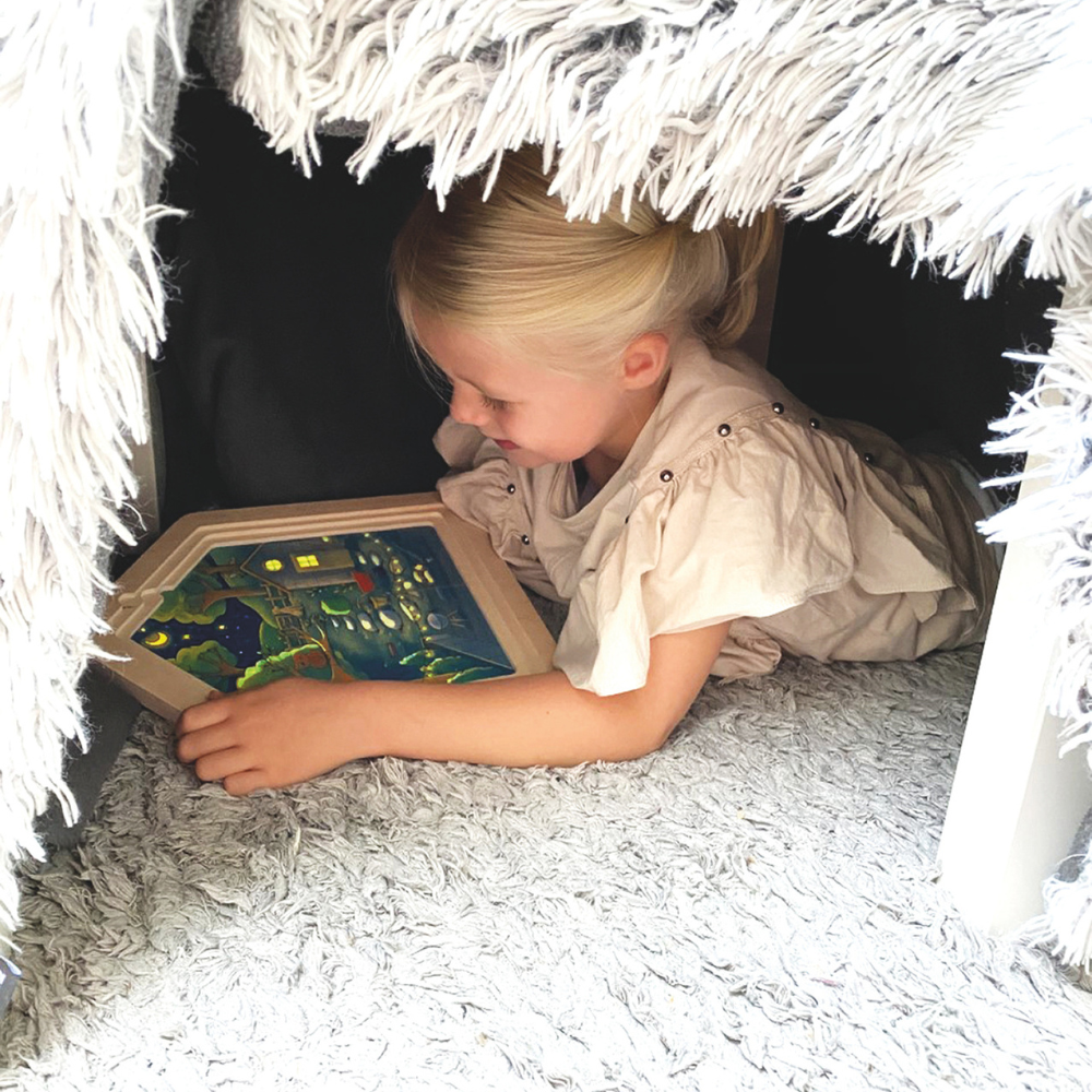 Rompecabezas de capas casa