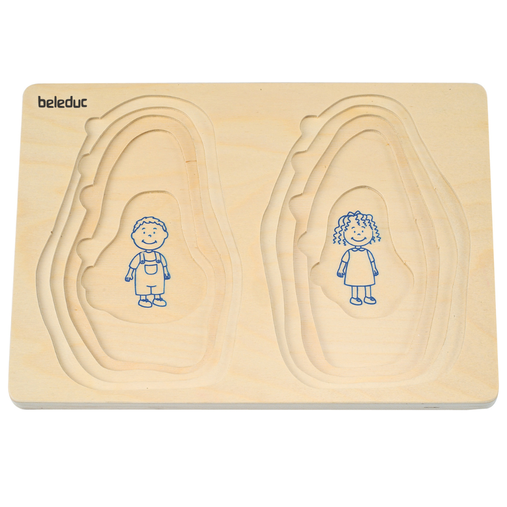 Rompecabezas de etapas de la vida de un ser humano