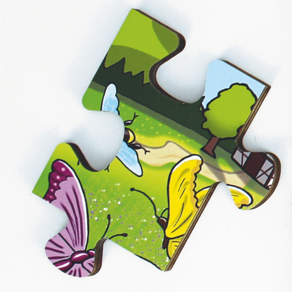 Rompecabezas de suelo Descubre el prado de flores