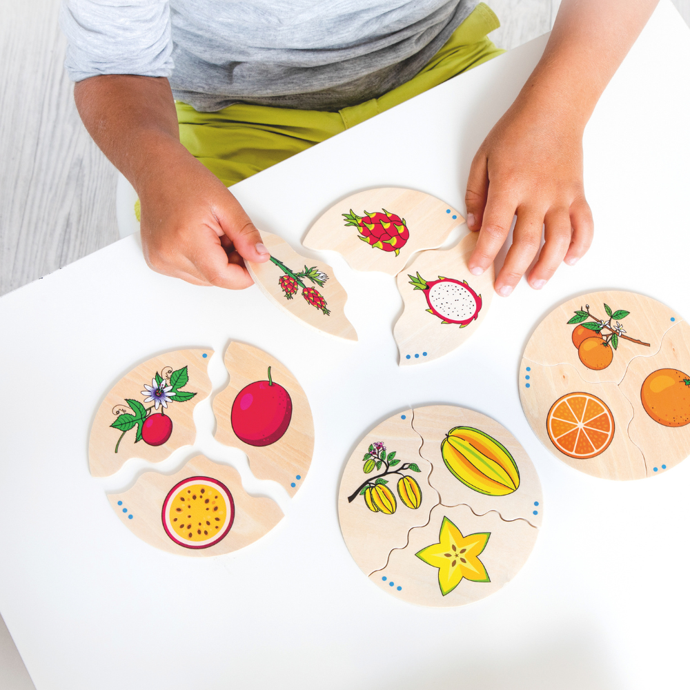 Rompecabezas del ciclo de las frutas