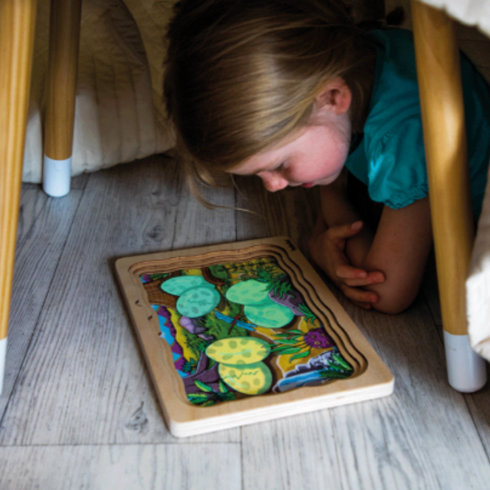 Rompecabezas de capas Dinosaurios