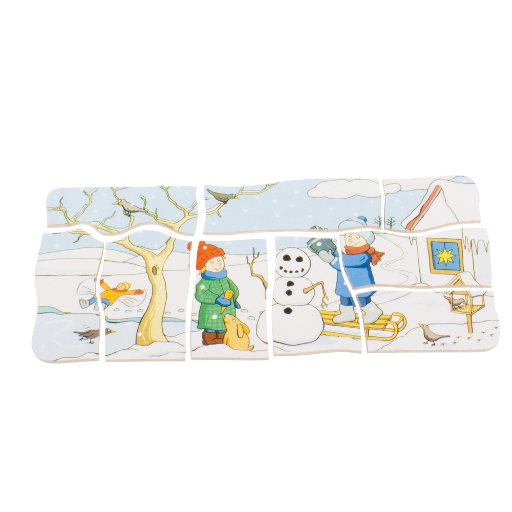 Rompecabezas de capas 4 estaciones