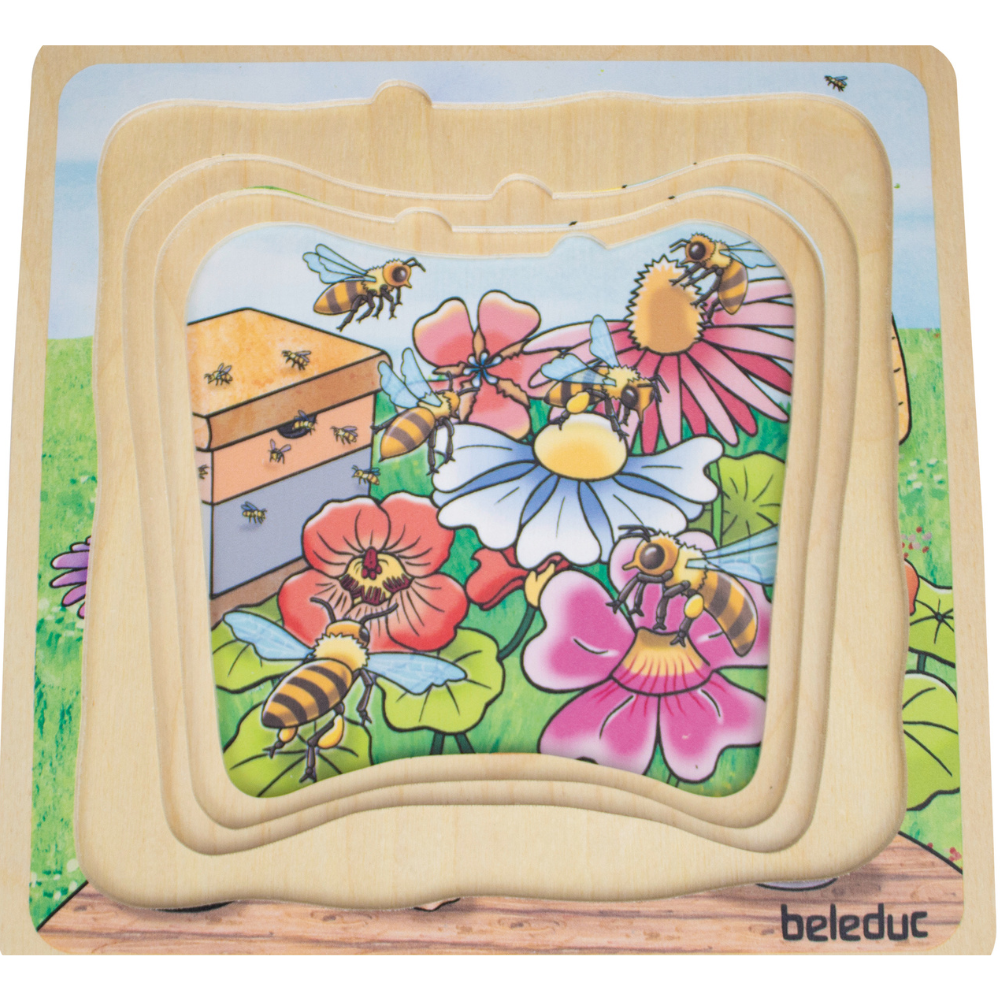 Rompecabezas de capas Miel