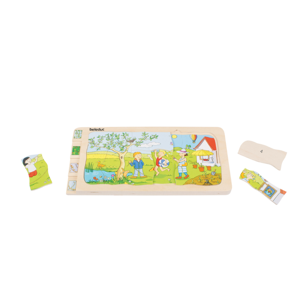 Rompecabezas de capas 4 estaciones