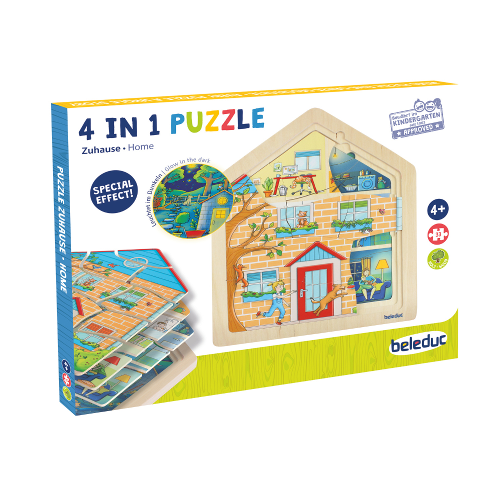 Rompecabezas de capas casa