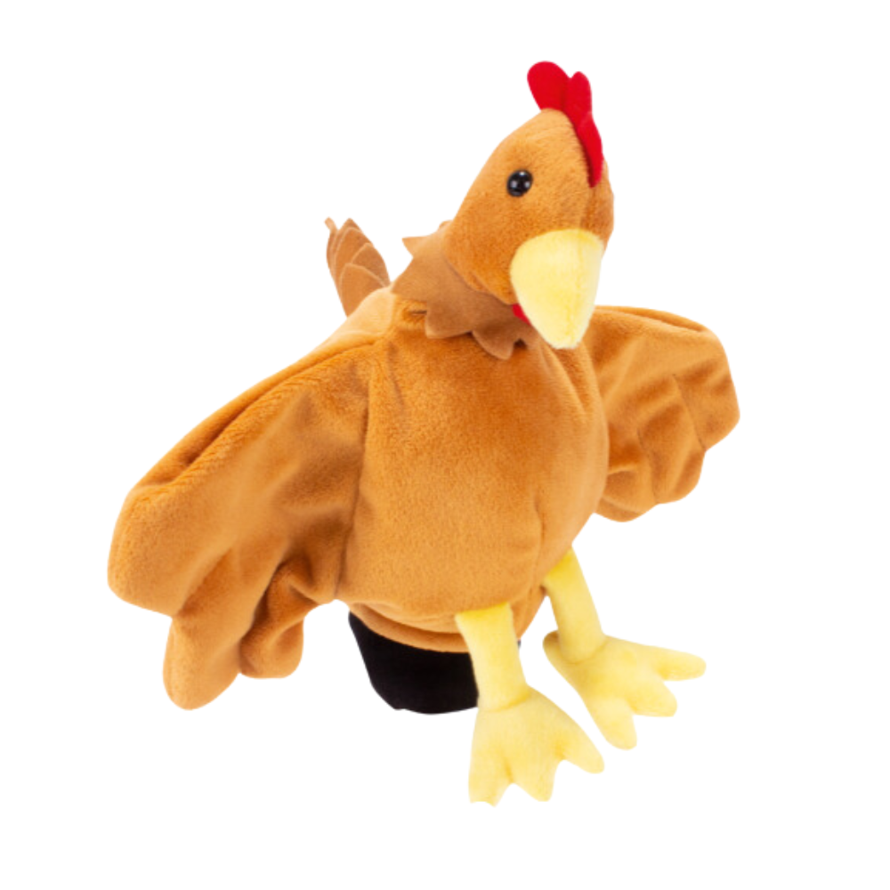 Marioneta de mano figura Gallina